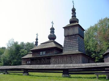 Drevený kostol Nová Polianka (Skanzen Svidník)